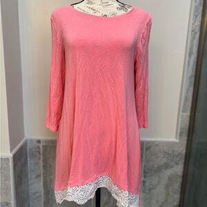 Zenana Asymmetrical 3/4 Sleeve Tunic Top